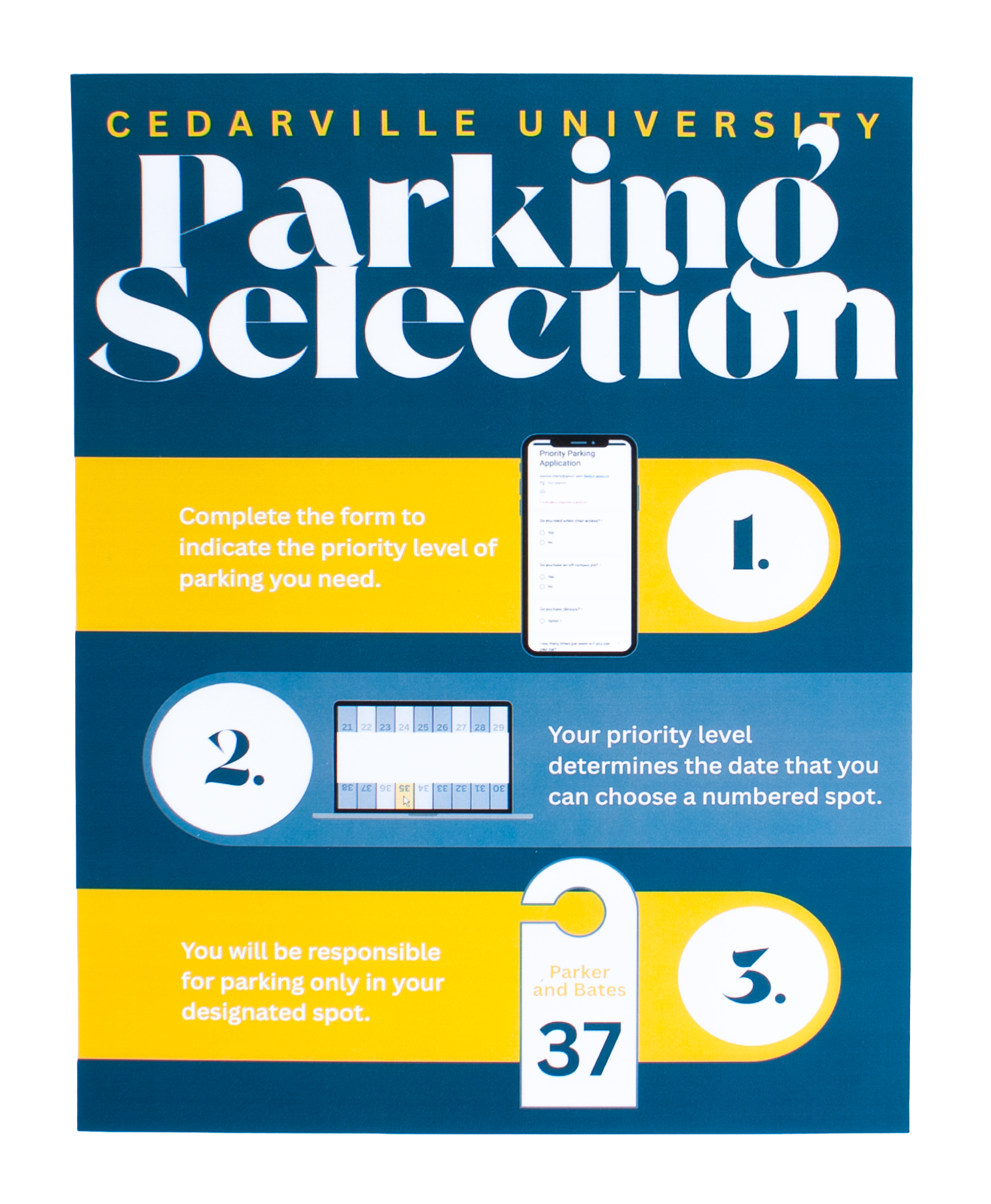 Printed Parking Selection concept poster